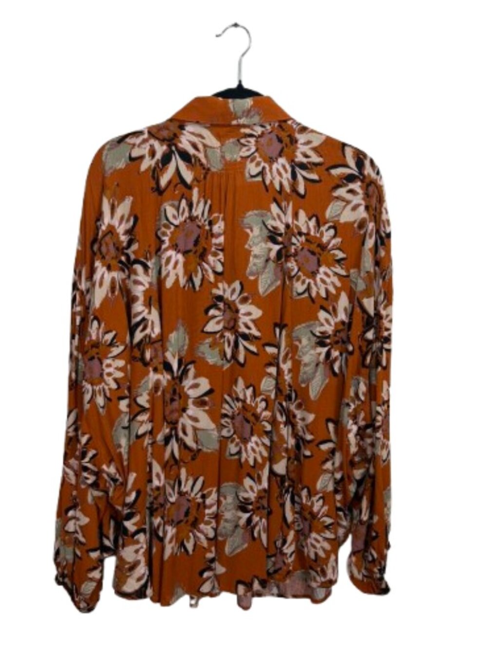 Free People Good Vibrations Printed Blouse Size L - Picture 7 of 10